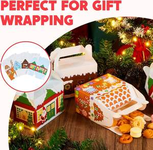 Boîtes en carton pour friandises de Noël, boîtes cadeaux pour les fêtes de Noël, boîtes en papier pour friandises, fournitures pour les fêtes scolaires - Product Image 6