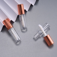 En stock Vide Rose Or Rond Carré mini Brillant à Lèvres Contenants pour Liquide Tube Récipient pour Échantillon Cosmétique Liquide
