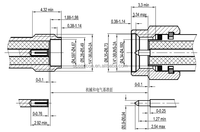DC ~ 12GHz Ultra-flexible Pliable SMA/BNC/TNC/N Plug Jack Série RF Câbles Assemblage Cuivre PTFE Équipement Électrique Industriel