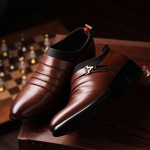 Zapatos Casuales de Cuero para Hombre de Primavera y Otoño con Aumento Interno de Altura de 5 cm, Zapatos Modernos para Hombre, Zapatos Casuales Formales de Negocios - Product Image 3