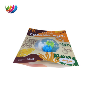 ถุงซีลสามด้านทำจากพลาสติกพร้อมโลโก้เกรดถั่วขนมผลไม้แห้งมันวาว - Product Image 5
