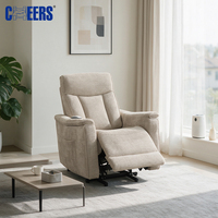 MANWAH CHEERS Fauteuil inclinable électrique surdimensionné en tissu avec télécommande, fauteuil de relaxation individuel pour personnes âgées, vente en gros