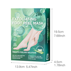 Mascarilla exfoliante eficaz para pies cuidado de la piel peeling piel muerta mente Aloe Vera mascarilla de Aloe calcetines de pedicura Crema para pies - Product Image 5