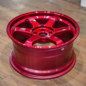 <span class=keywords><strong>ล้อ</strong></span>แม็กซ์ CRIMSON Red 6 ก้าน <span class=keywords><strong>TE37</strong></span> ขอบ 17 18 19 20 นิ้ว น้ำหนักเบา สำหรับรถยนต์  5X108 5x120 ดีไซน์สวยงาม สำหรับ Honda Civic BMW Chevy - Product Image 4