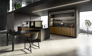 Armoires de Cuisine avec Îlot Central en Verre Quartz, Finition Laquée Mate Blanche, Fabrication Abordable en Australie - Product Image 3