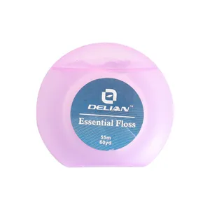 Dental Floss Design High Quality Round Shape Dental Floss Waxed Mint 50m Dental Floss