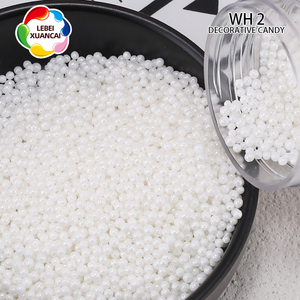 Perles de sucre blanc, 50 pièces de toute taille, pour cupcakes, glaçage et chocolat, décoration, composants pour boulangerie, fabrication - Product Image 4