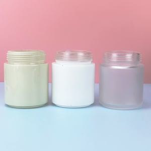 50g 100g 200g Clear Black White Cosmetic <b>Jar</b> Glass 30ml 100ml Cosmetic Cream <b>Jar</b> Glass <b>Jar</b> Pot <b>Empty</b> for Lip Balm - Product Image 4