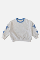 Vente en gros de vêtements pour enfants sweat-shirt et pantalon en éponge française brodés avec écusson étoile ensembles de jogging pour enfants