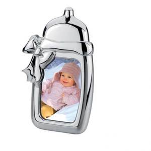 Cadre photo sur mesure 45x70mm en forme de biberon, support décoratif pour photos en plastique, bois, métal, fer - Product Image 1