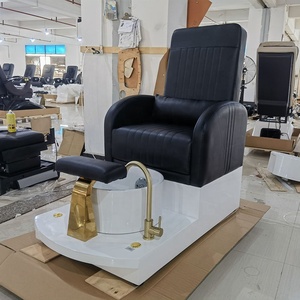Modern <b>pink</b> Foot Spa Salon Furniture Pedicure Chair Luxury Led Lights Manicure and Pedicure Stations - Product Image 4