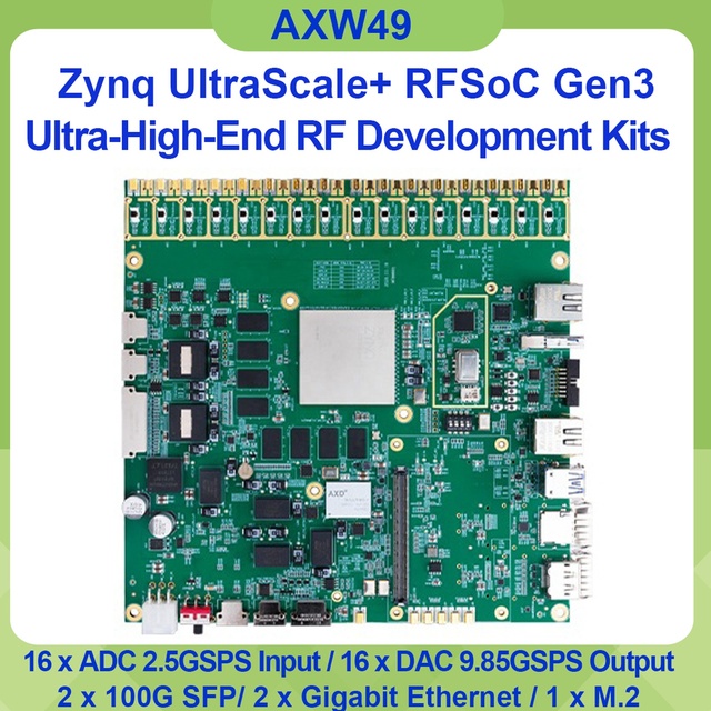 ALINX AXW49 Dev Board with AMD Zynq US+ RFSoC XCZU49DR AMD XILINX Zynq UltraScale+ RFSoC ZU49DR RF FPGA Development Board