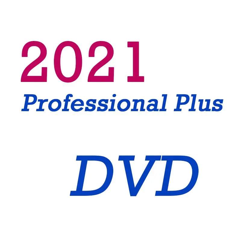 Véritable 2021 Pro Plus DVD Retail 100% Activation en ligne 2021 Professional Plus DVD Pack Expédition rapide