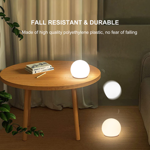 15cm 6 pouces rechargeable étanche LED boule solaire intérieur/extérieur bébé jouet lumière illuminée PE plastique IP65 DC alimentation électrique - Product Image 3