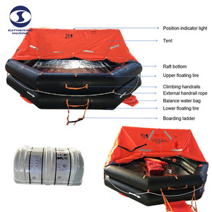 Balsa Salvavidas Inflable Estándar SOLAS para 6-35 Personas, para Uso Marino, Incluye Certificado IACS - Product Image 2