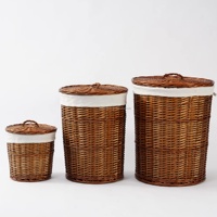 Panier de rangement rectangulaire personnalisable en osier vintage JY S2 pour salle de bain et salon - Organisateur multifonctionnel pour linge et jouets