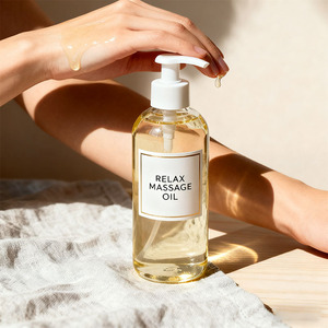 Aceite de masaje orgánico Hidratante Spa Aceite de masaje relajante para hombre - Product Image 5