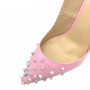 <span class=keywords><strong>Scarpe</strong></span> da <span class=keywords><strong>donna</strong></span> taglia grande <span class=keywords><strong>43</strong></span> taglio basso Slingback <span class=keywords><strong>scarpe</strong></span> da decorazione rivetti a punta tacchi alti per l'autunno Dating Party traspirante - Product Image 5
