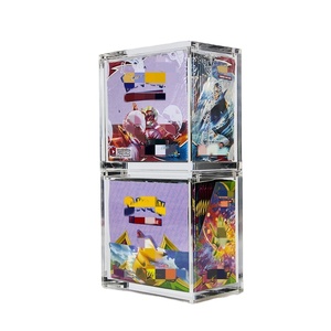 Venta al por mayor de fábrica de acrílico, paquetes de recolección de tarjetas, caja de refuerzo de Pokémon transparente, solo para exhibición - Product Image 1