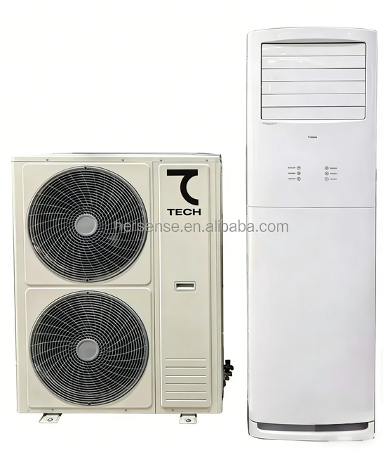 Tech 48000BTU Square Floor Standing Air Conditioner Fixed Frequency Cooling And Heating 380-416V R32 Commercial Industrial Use