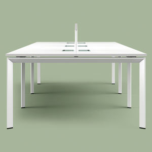 โต๊ะทำงานสำนักงานแบบใหม่ ดีไซน์ทันสมัย ขายดี แบบสองด้าน สำหรับ 4 คน เฟอร์นิเจอร์สำนักงานระดับผู้บริหาร - Product Image 5