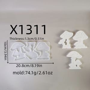 Moule en silicone pour résine fait main, style DIY, ornements décoratifs et outils pour gâteaux, pour la fabrication de résine, moule en plâtre - Product Image 5