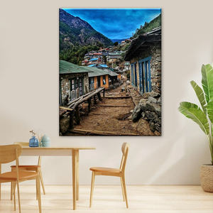Pinturas en Lienzo Impresas de Decoración para el Hogar y Hoteles en la Aldea de <span class=keywords><strong>Monjo</strong></span>, Nepal. - Product Image 1