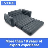 INTEX 66552 사용자 정의 새로운 도매 핫 세일 2-in-1 2 인용 풍선 풀 아웃 의자 기능 편안함 가구 풍선 소파