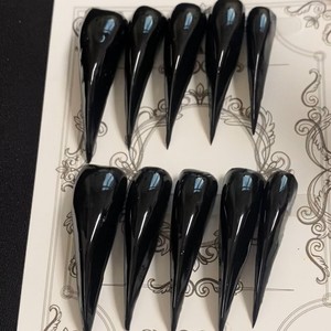 <span class=keywords><strong>Faux</strong></span> ongles à presser Dragon Armor, motif griffe de dragon, effet dégradé sanglant, série griffes éclatées, style européen et américain, pour le commerce extérieur - Product Image 2