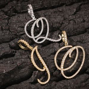 Colgante Personalizado con Nombre en Cursiva, con Diamantes, Chapado en Oro, Letra Inicial, Collar Plateado en Oro y Plata, Personalizado - Product Image 4
