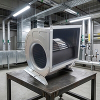 Ventilateur centrifuge Hoyofan LKZ 12-12-900W-6 à entraînement direct, 3 vitesses, 220-240V 50Hz, avec bride en acier galvanisé