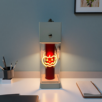 Lanterne LED portable sculpturale rechargeable haut de gamme, écologique, en résine peinte à la main, logo personnalisable pour cadeaux d'entreprise