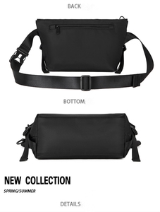 Tas Selempang Pria DICHOS, <span class=keywords><strong>Anti</strong></span> Air, Bahan Oxford, Cocok untuk Kerja, Bersepeda, dan Olahraga Luar Ruangan, Dilengkapi Rantai - Product Image 4