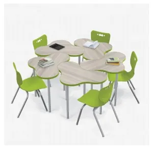 Matériel haut de Gamme Fournisseurs Nouveau Design Étude Table Mobilier Scolaire et Équipement/École Bureau et Chaise En Classe, Moderne 1 Ensemble