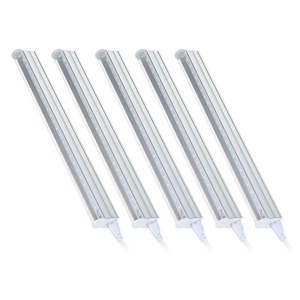 Paquet de 5 LED élèvent des bandes lumineuses 5W <span class=keywords><strong>T5</strong></span> Tube LED pour plantes luminaire intégré à haut rendement extensible 24 pouces élèvent des lumières - Product Image 1