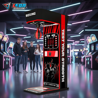 Machine de jeu d'arcade de boxe à monnayeur certifiée CE, testeur de force avec distribution de tickets, pour centre de jeux FEC