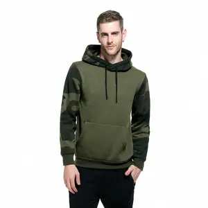 high quality oem casual plus size Camo men's hoodies sweatshirts pullover hoodie for men