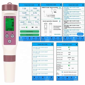 Testeur de qualité de l'eau sept-en-un Bluetooth YINMIK BLE-C600 avec contrôle par application, détection ORP, TDS, salinité, <span class=keywords><strong>pH</strong></span>, <span class=keywords><strong>pour</strong></span> laboratoire et aquarium - Product Image 2