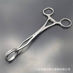 Pinzas de lengua de acero inoxidable Pulun, instrumento médico dental Clase I, manual, plateado, origen Shanghái - Product Image 2