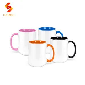 Mug kopi polos sublimasi desain baru Mug Multi Warna cangkir sublimasi berwarna