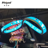 Layar Display dinding Video Led fleksibel lembut melengkung P1.5 P1.8 P2 P2.5 P3 P4 untuk toko pameran