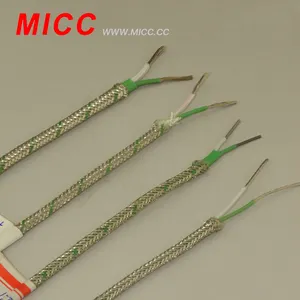 MICC Kawat Bulat Baja Tahan Karat Kepang Metal Overbraid Tipe KX Termokopel Kawat KX-PVC/Layar/PVC-2 * 7/0, 2