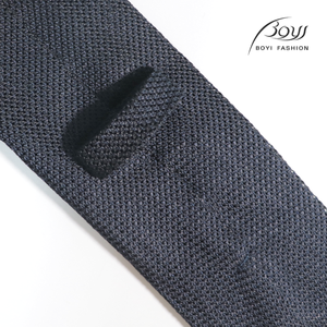 <span class=keywords><strong>Cravate</strong></span> 100% <span class=keywords><strong>Soie</strong></span> <span class=keywords><strong>Grenadine</strong></span> Garza Fina Tissage Luxe 7 Plis Finition Faite à la Main Bleu Marine Foncé pour Occasions Formelles Hommes - Product Image 4