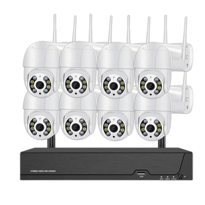 ICSEE 4MP sans fil PTZ CCTV système Kit 8CH extérieur 4MP WiFi caméra 8CH NVR <span class=keywords><strong>Audio</strong></span> bidirectionnel Vision nocturne caméra de sécurité - Product Image 1