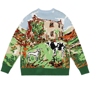 <span class=keywords><strong>Pull</strong></span> pour hommes <span class=keywords><strong>en</strong></span> tricot jacquard avec logo personnalisé OEM et ODM garçons pulls tricots <span class=keywords><strong>pull</strong></span> pour hommes de créateur <span class=keywords><strong>en</strong></span> coton tricoté à col rond pour l'hiver - Product Image 5
