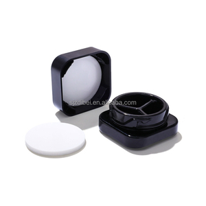 9ml cear đen trắng vuông lọ thủy tinh cô đặc hộp thủy tinh với ngăn hai ngăn chứa dầu 9ml chia Jar - Product Image 3