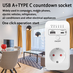 EU cắm mới thông minh thời gian ổ cắm điều khiển tự động Power-off lập trình đếm ngược hẹn giờ chuyển đổi với USB Type-C - Product Image 3