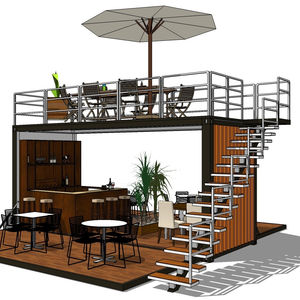 Conteneurs maritimes préfabriqués modernes de 20 pieds pour cafés, kiosques de restauration rapide, cafés-conteneurs, boulangeries, maisons de campagne - Product Image 1