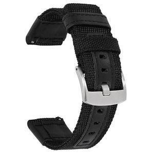 Correa de Reloj Yunse Cordura Híbrida de Nylon y Cuero Cosida a Mano con Liberación Rápida, Multicolor, Impermeable, 18 20 22 24mm, Personalizable - Product Image 5