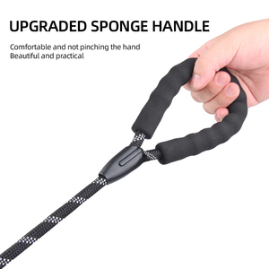 Laisse pour chien personnalisée durable en gros, imprimée, réfléchissante, en polyester/nylon, anti-explosion, avec poignée antidérapante, moderne et simple - Product Image 5